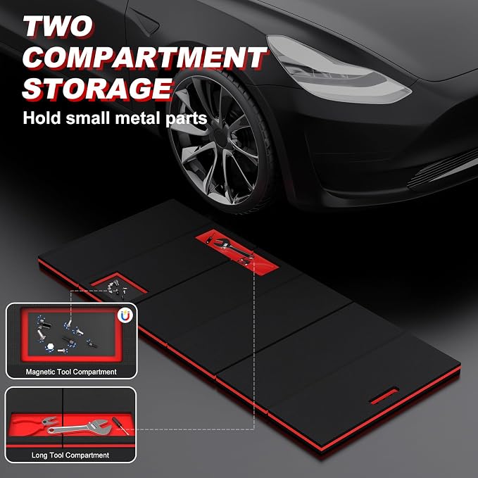 22.8" Wide Mechanic Mat Foldable EVA Kneeling Pad - Image 3