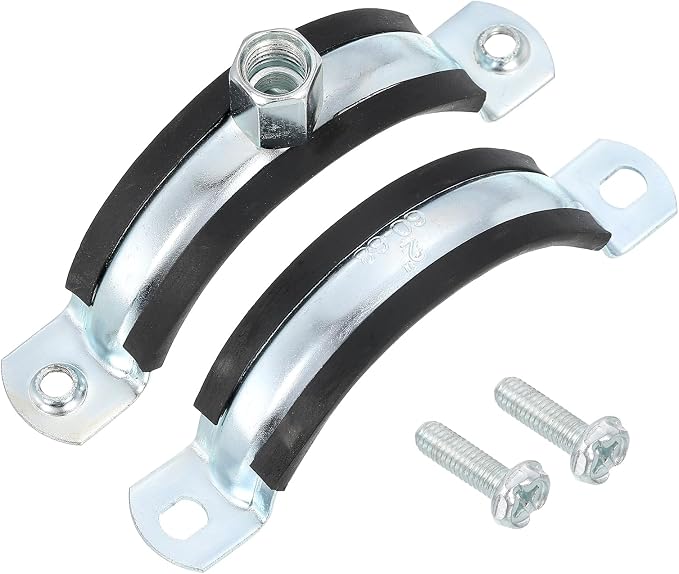 uxcell 4 Pcs Adjustable Pipe Bracket Clamp, 2-1/2" Wall Ceiling Mount Split - Image 3