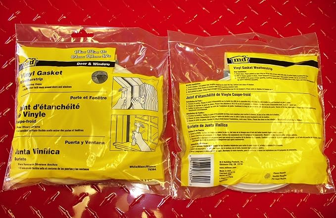 M-D Building Products 78394 1/2-Inch by 17-Feet Vinyl Gasket Weatherstrip - Image 8