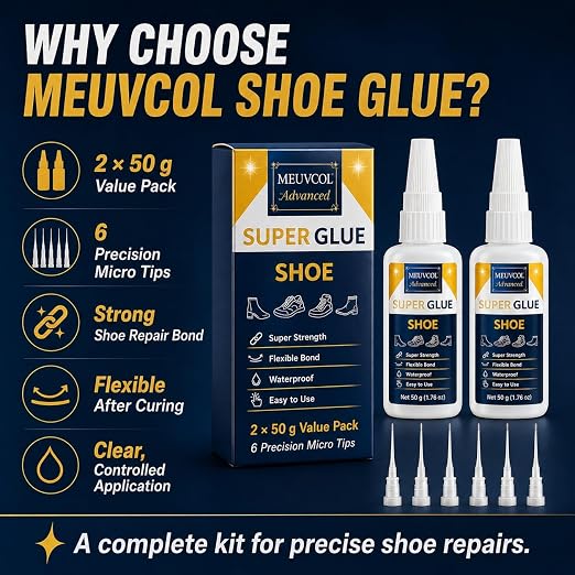 Shoe Glue, 100g Super Glue for Shoe Heavy Duty, Waterproof Sneaker Glue for - Image 7