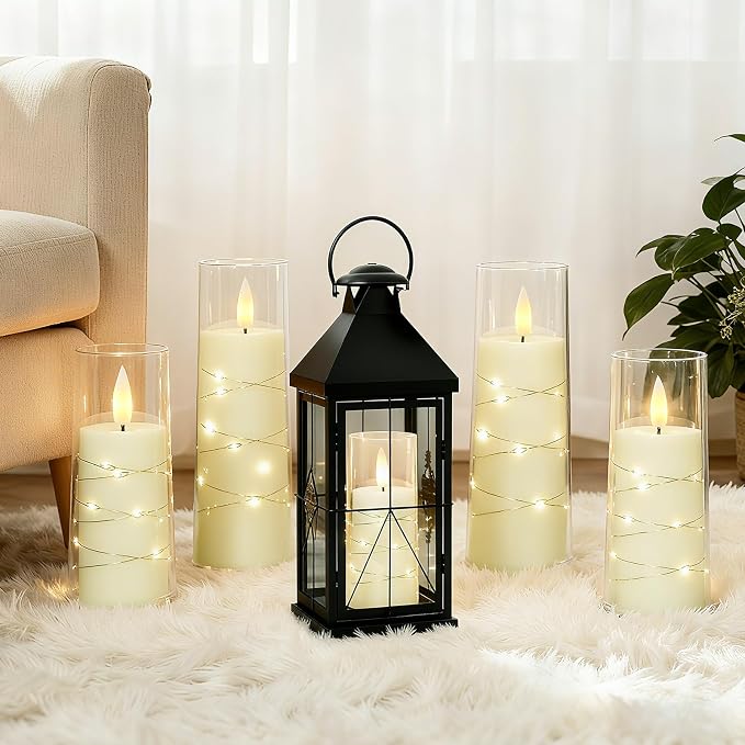 Raycare 7 Pack Flameless Battery Operated Pillar Candles - Image 9