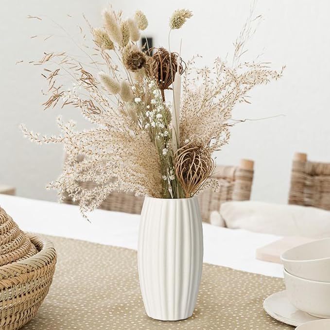 White Vase Set of 12, Small White Bulk Bud Vases - Image 4