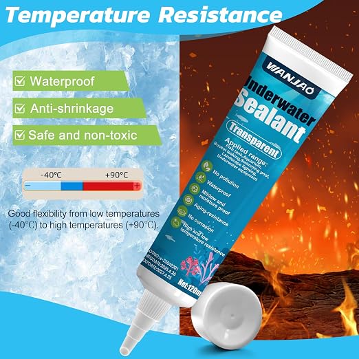 120ML Aquarium Safe Silicone, Strong Adhesion - Image 3