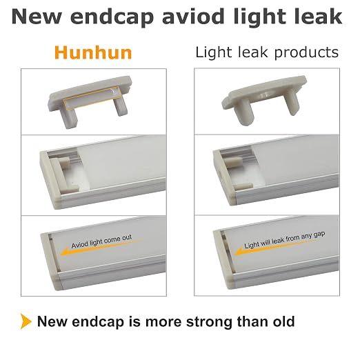 hunhun 10-Pack 6.6ft/ 2Meter U Shape LED Aluminum Channel System - Image 4
