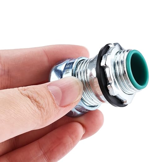 1/2 Inch EMT Raintight Compression Connector, Zinc Plated Steel Electrical - Image 3