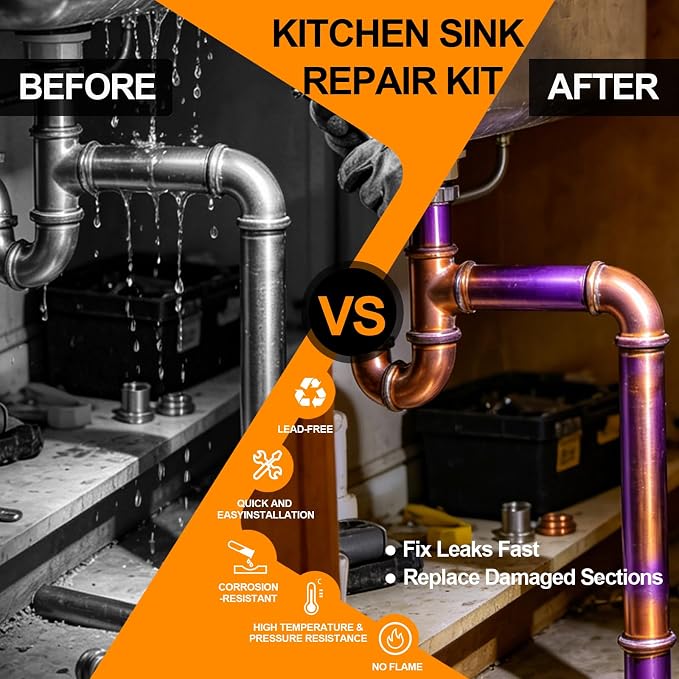1/2" Copper Press Fittings Combo Kit - Image 3