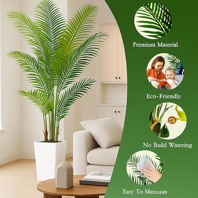 7FT Artificial Palm Tree, Tall Artificial Tree Plants - Image 3