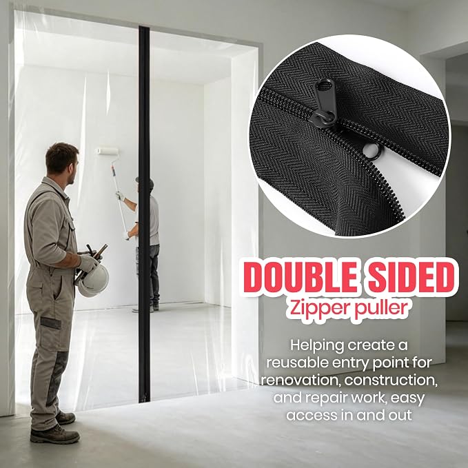 CALPALMY Heavy-Duty Dust Protector Zipper - Image 4