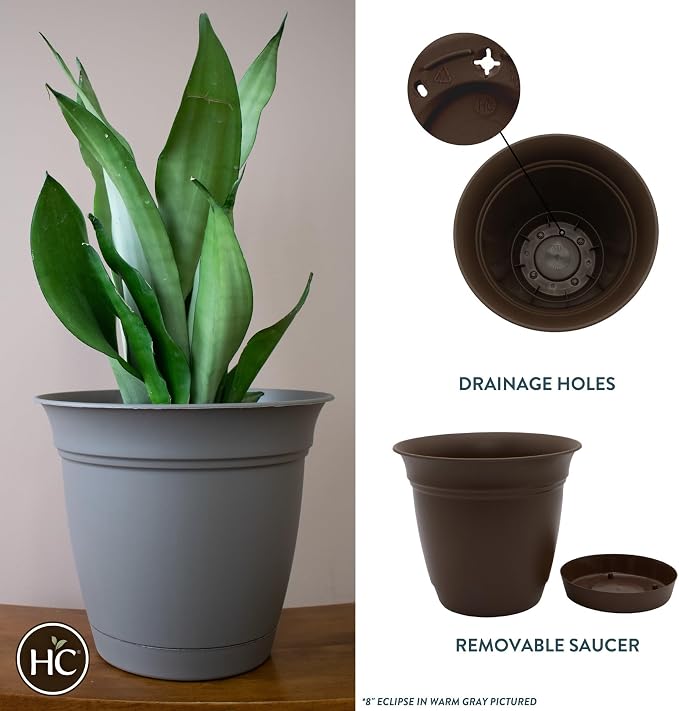 The HC Companies Eclipse Round Planter - Image 2