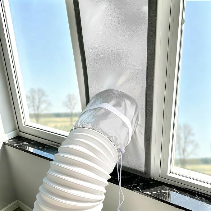 AC Window Seal Kit, 10 x 71 Inch Portable Air Conditioner Window Vent Kit | by gulrear