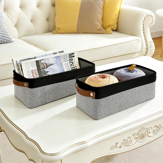 Small Fabric Storage Baskets, Decorative Basket - Image 7