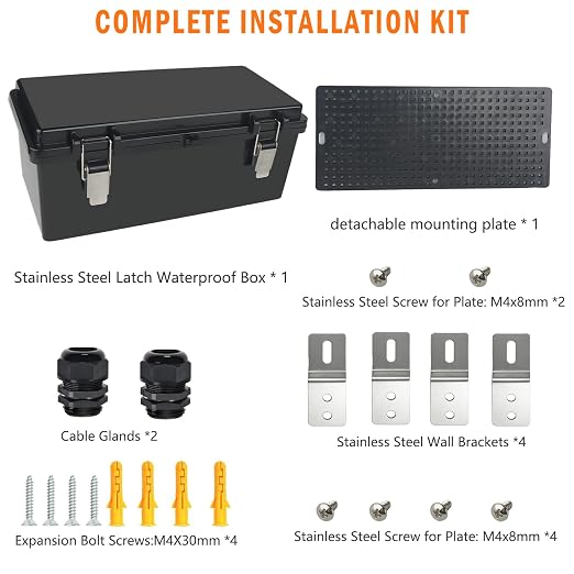 Electrical Junction Box, IP67 Waterproof Outdoor Box ABS Plastic Enclosure - Image 7