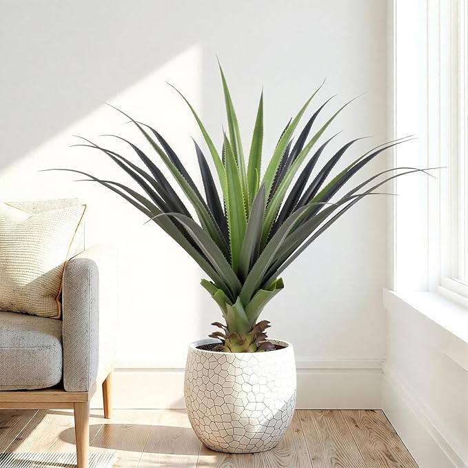 3ft Artificial Spiked Agave Plant, Indoor Outdoor Home, Office Decor 1pcs by Keeplush