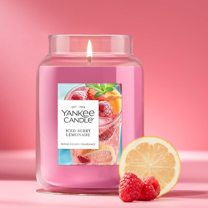 Yankee Candle Iced Berry Lemonade Scented Candle, 22oz Large Jar - Image 4