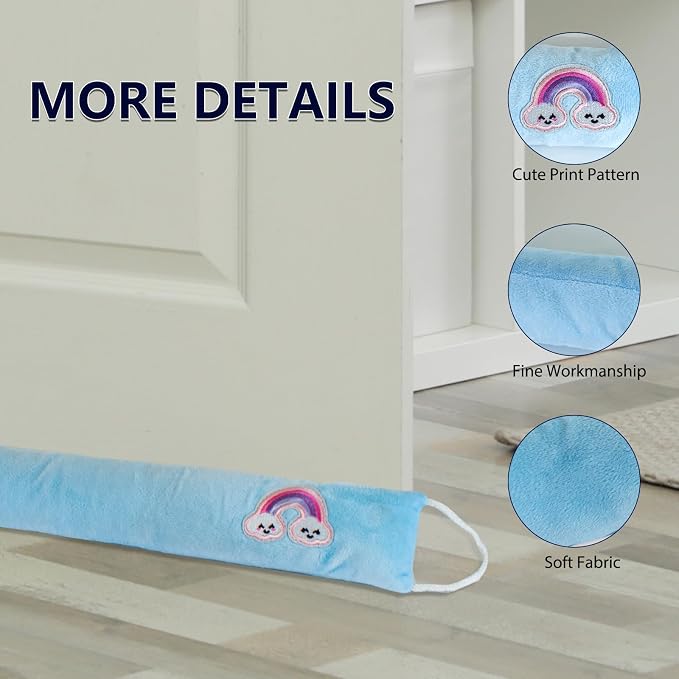 Decorative Weighted Under Door Draft Stopper 36 Inch, Heavy Duty Door Draft - Image 5