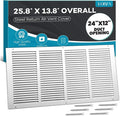 VOISEN Return Air Grille, Fits 24x12 Duct Opening, Steel Return Vent Cover by VOISEN