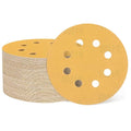 HARFINGTON 100Pcs 5Inch Sanding Discs 1000Grit Yellow Aluminum Oxide 8 Hole | by HARFINGTON
