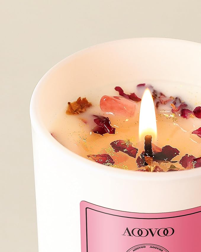 AOOVOO Rose Scented Candles for Women - Image 3