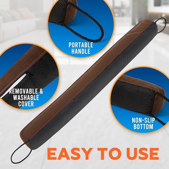Comfyanno 36” Weighted Under Door Draft Stopper, 2.2lb Door Wind Blocker | Fits - Image 8
