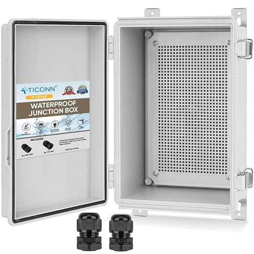 TICONN Outdoor Electrical Box Waterproof, ABS IP67 Junction Box Enclosure | by TICONN