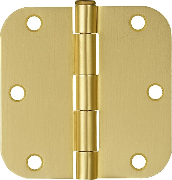 Design House Interior Door Hinge, Satin Brass | 5/8" Radius, Traditional - Image 2