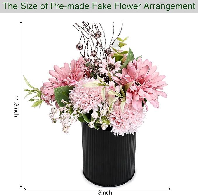 Dusty Pink & Rose Gold Flowers Table Centerpieces - Image 5