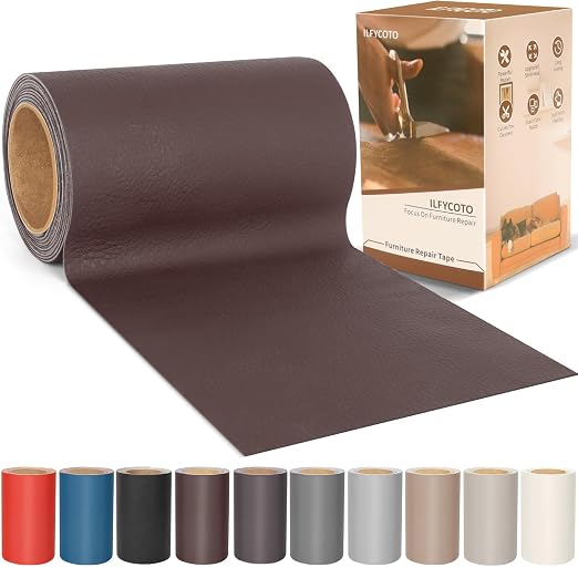 Vinyl Repair Kit, Leather Repair Kit 4 x 70 inches Leather Repair Patch by ALLFORYOU