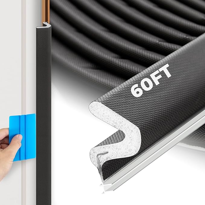 Weather Stripping Door Seal, 60 FT Kerf Foam Strip by HomeExpert