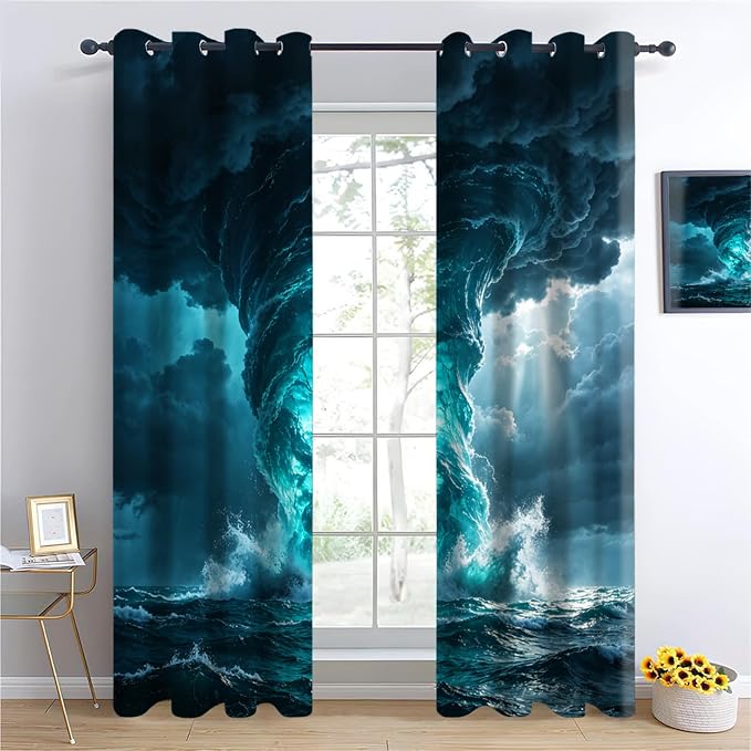 Ocean Storm Curtains - Image 3