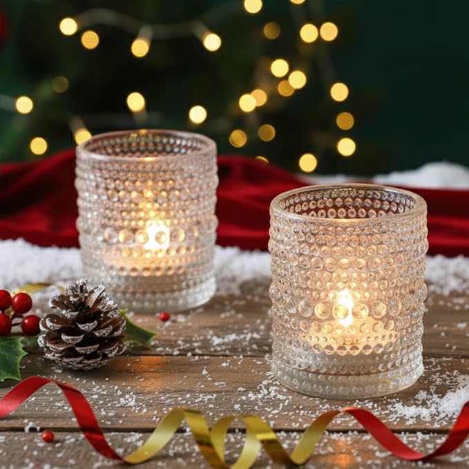 TRIRITE 36 Pack Votive Candle Holders, Reusable Durable Elegant Vintage Votives - Image 6