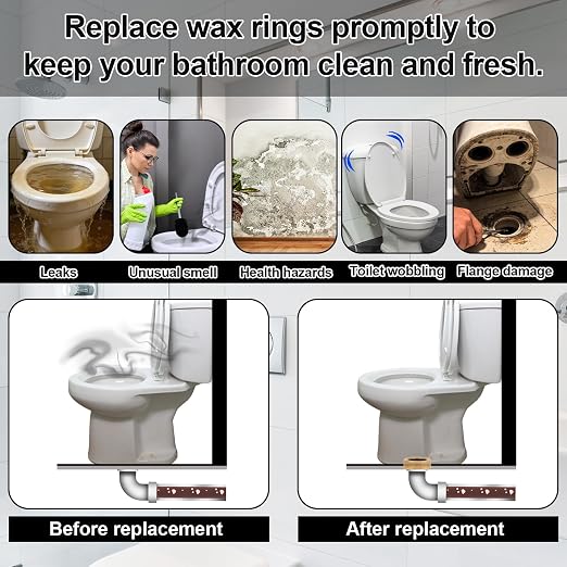 11pcs Extra Thick Toilet Wax Ring Replacement Kit, Toilet Wax Ring - Image 6