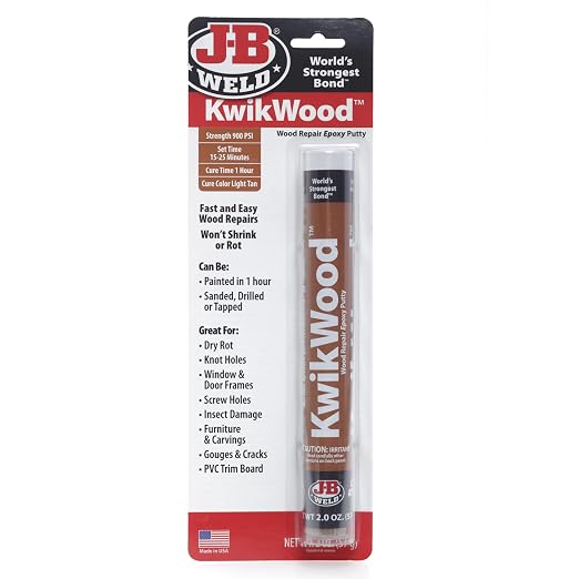J-B Weld 8258 KwikWood Wood Repair Epoxy Putty Stick-7 inch by J-BWeld