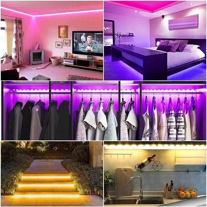 Lcutml 100FT Smart LED Strip Lights, RGB Strip Lights Sync to Music - Image 5