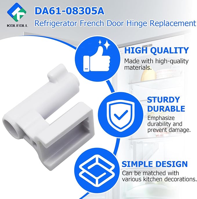 2PCS DA61-08305A Refrigerator French Door Hinge Replacement Compatible - Image 5