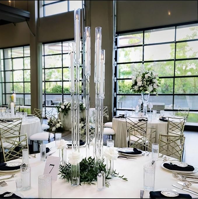 42.5inch 10pcs Acrylic Candelabra Centerpieces - Image 3