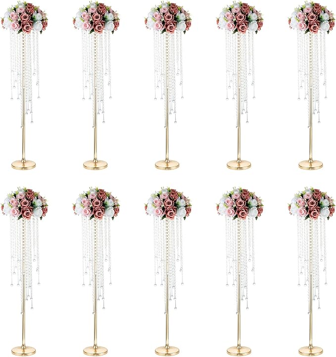 NUPTIO Gold Vases for Centerpieces Wedding by Nuptio