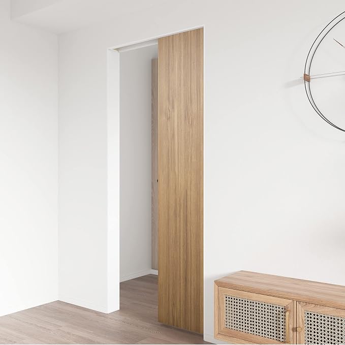 JUBEST 5FT Commercial Grade Pocket Door Hardware and Track Set, Sliding Door - Image 9