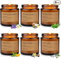 6-Pack Scented Candles for Home, 3.5 Oz Soy Wax Aromatherapy Candle Gift Set by Unknown