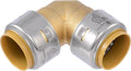 SharkBite Max 1 x 1 in PTC 90-Degree Elbow, Push-to-Connect Brass Plumbing by SharkBite