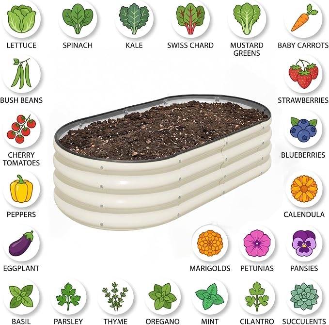 Galvanized Raised Garden Bed Outdoor - Image 5