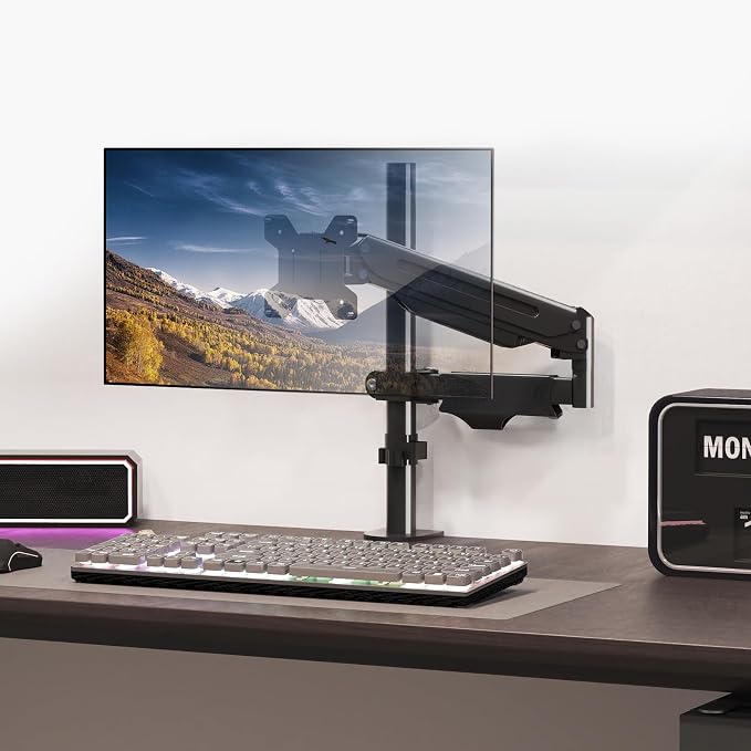 Pholiten Single Monitor Arm, Gas Type, Double Articulated | 35MM Pole Mount - Image 7