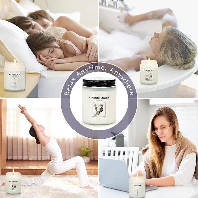 Scented Candles for Home, 4 Pack Soy Candle Gift Set - Image 9