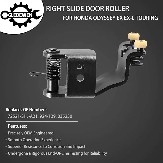 Right Slide Door Roller Assembly Passenger Side Upper Center Male Roller | - Image 2
