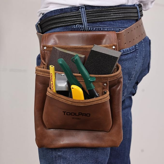 ToolPro Nail Pouch for Drywall Equipment, Pliers – for Construction, and DIY - Image 6