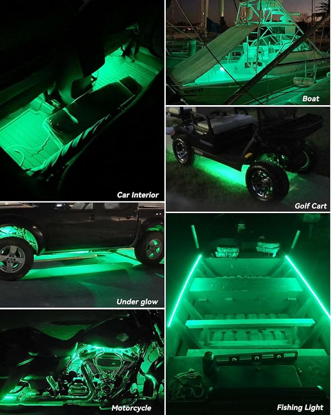 Keiurot 12V Led Light Strip for Cars 24Inch Connectable & Waterproof, - Image 4