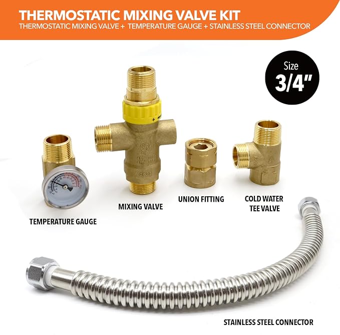 Water Heater Thermostatic Mixing Valve - Image 2