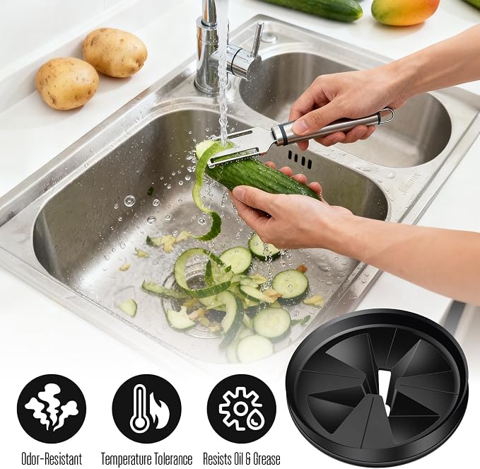 3 Pack Garbage Disposal Splash Guard Sink Baffle 3 3/8" QCB-AM - Image 5