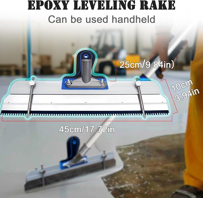 Self Leveling Concrete Tools Kit, 20 Inch Spike Roller, Epoxy Floor Tools | - Image 5