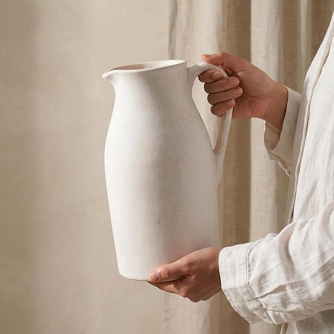 Ceramic Flower Vase with Handles - Image 4