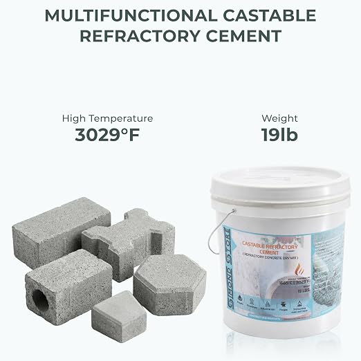Castable Refractory Cement 19 Lbs, 3029°F - Image 2